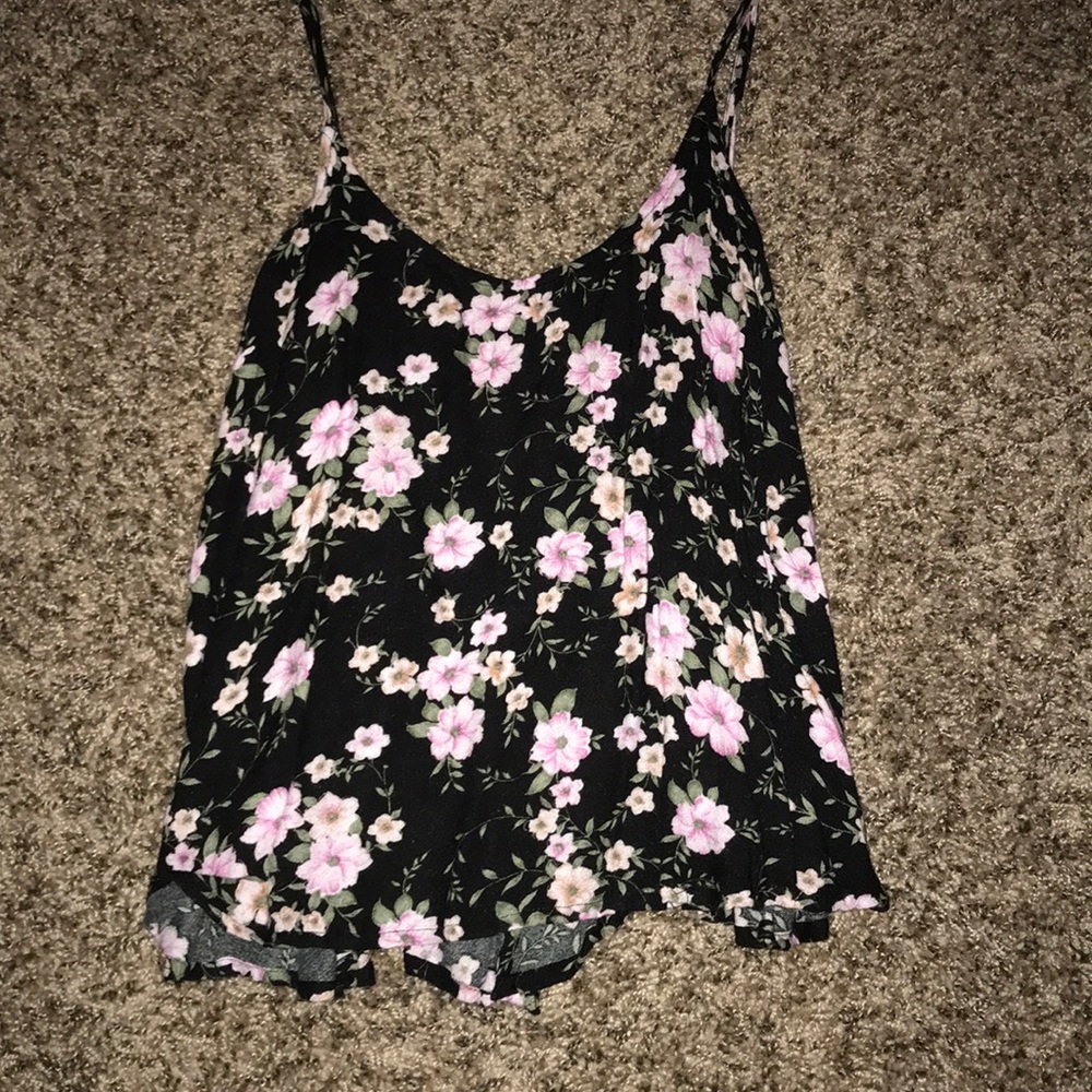 AE floral open back Tank